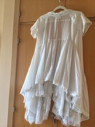Vestido Antica Sartoria verde menta, muy clarito