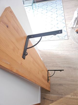 Estantería madera-hierro: rústica