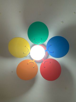 Ventilador techo infantil multicolor