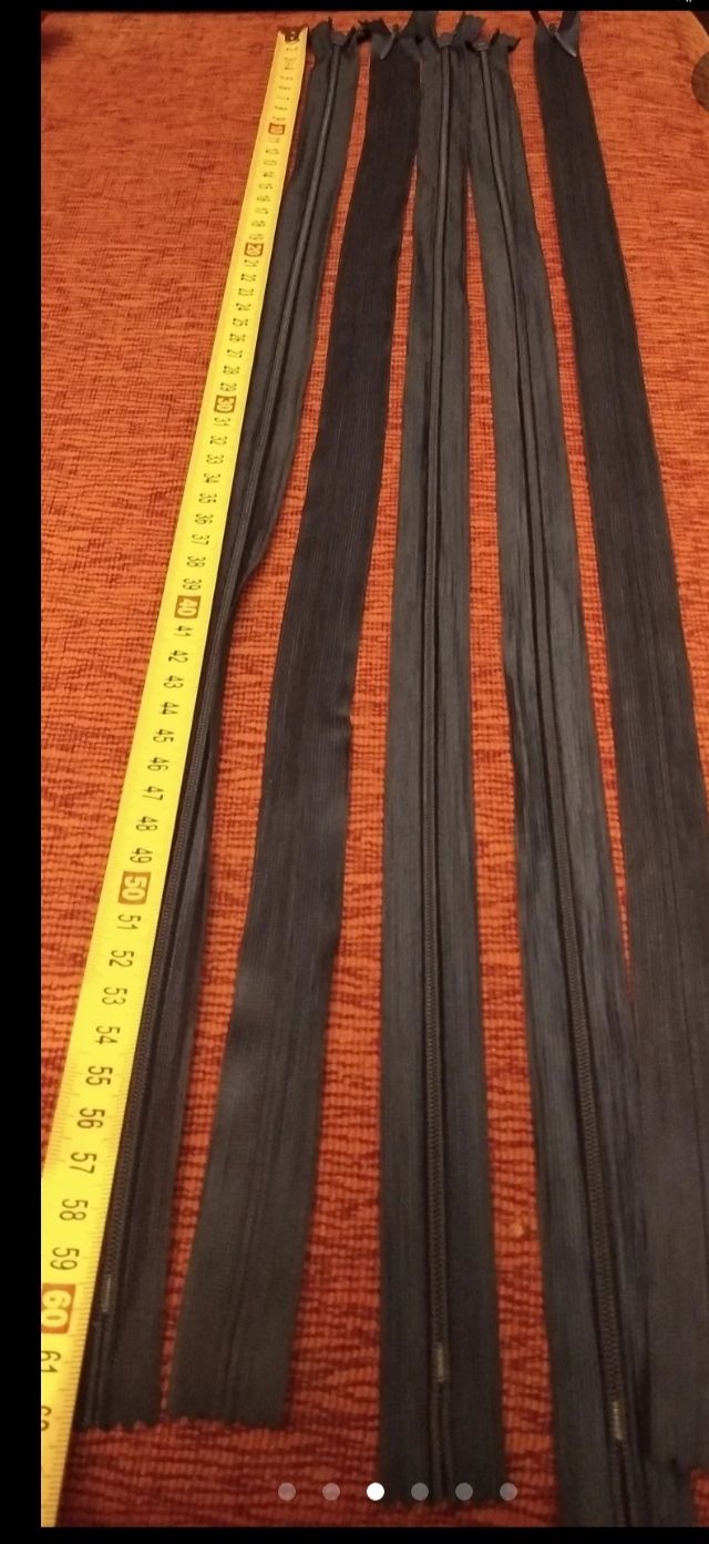 30 Cremalleras azul marino - 60cm