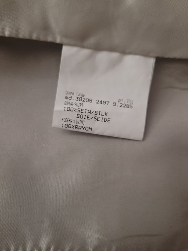 Gonna argento estiva