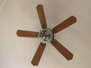 Ventilador techo con lampara Tiffany