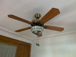 Ventilador techo con lampara Tiffany