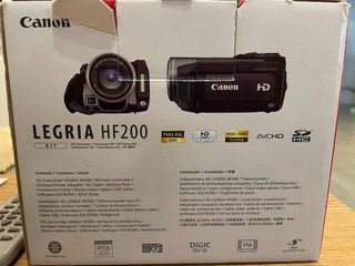 Cámara Canon LegriaHF200 REGALO tripode profesiona