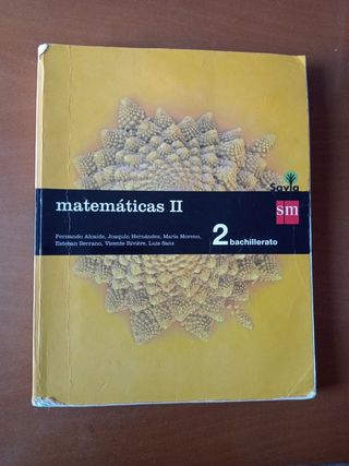 Matemáticas II. 2 Bachillerato. Savia