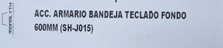 Bandeja teclado 600mm (SH-J015) MONOLYTH