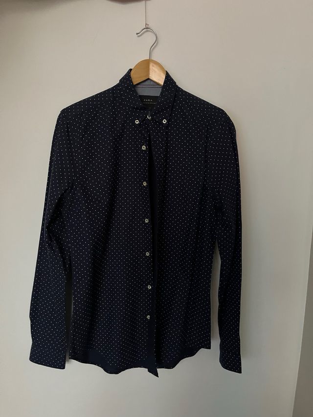 Camisa Zara - Negra - lunares
