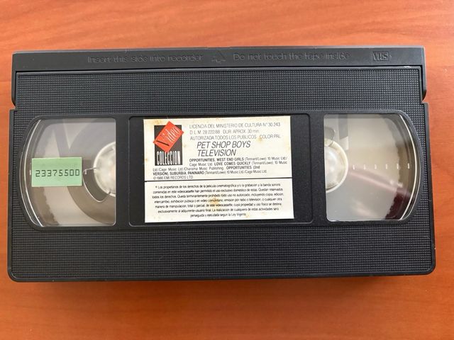 VHS Pet Shop Boys - Television.