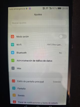 Huawei P8 Lite Negro - Pantalla deteriorada