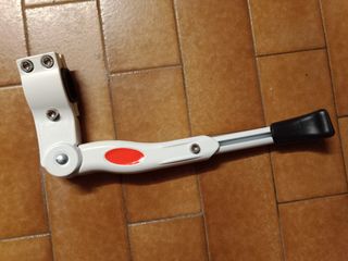 Cavalletto bici regolabile bianco