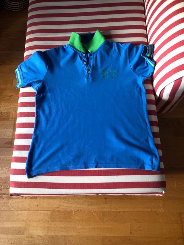 Polo Birdigan M azul-verde