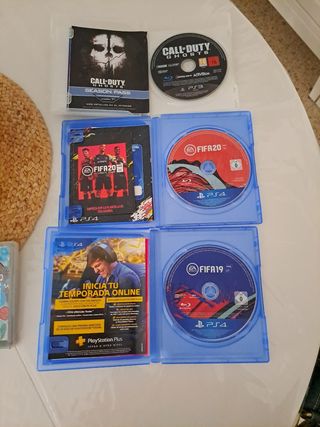 PS3 y PS4: Call of Duty Ghosts, FIFA 19, FIFA 20