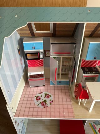 Casita de muñecas madera vintage