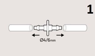 Conectores microtubo rega 4-6mm (50 unid)