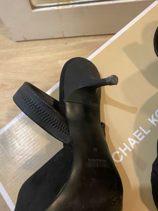 Tacones Zara negros lazo - 38