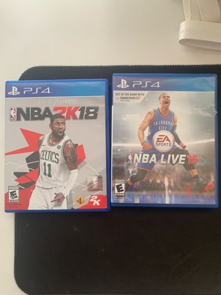 PS4 NBA2K18 & NBA live 16