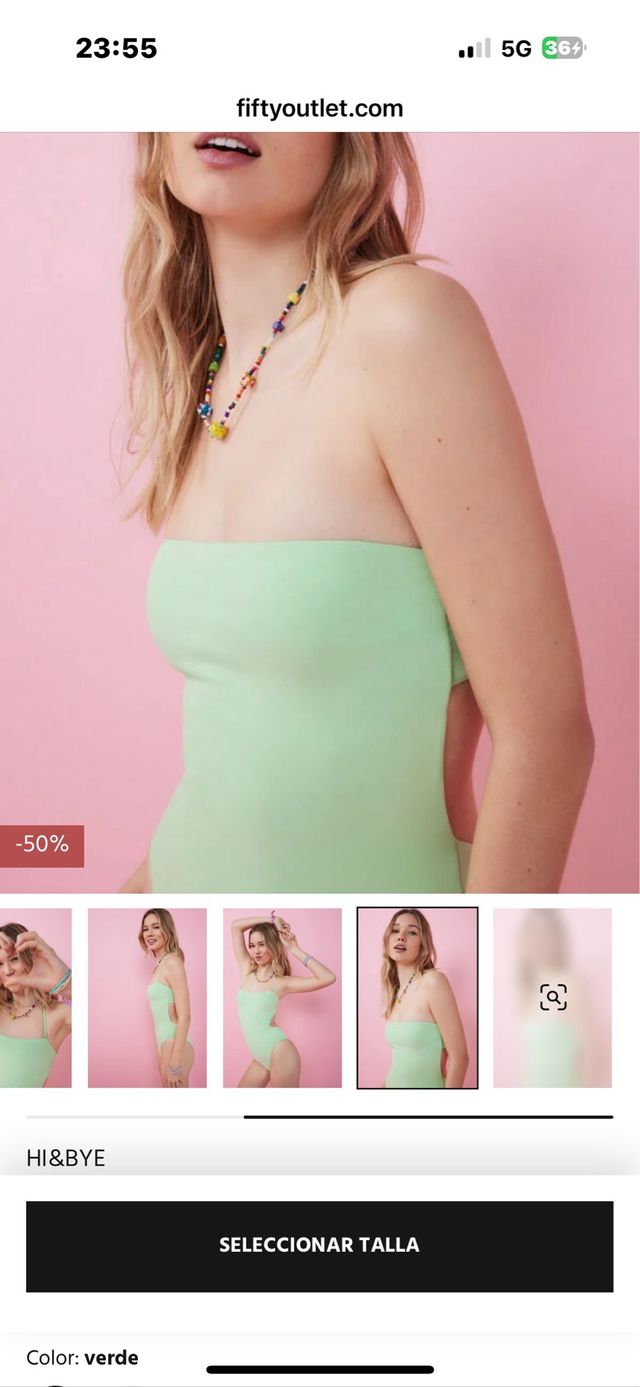 Bañador Hi&Bye verde - T. única