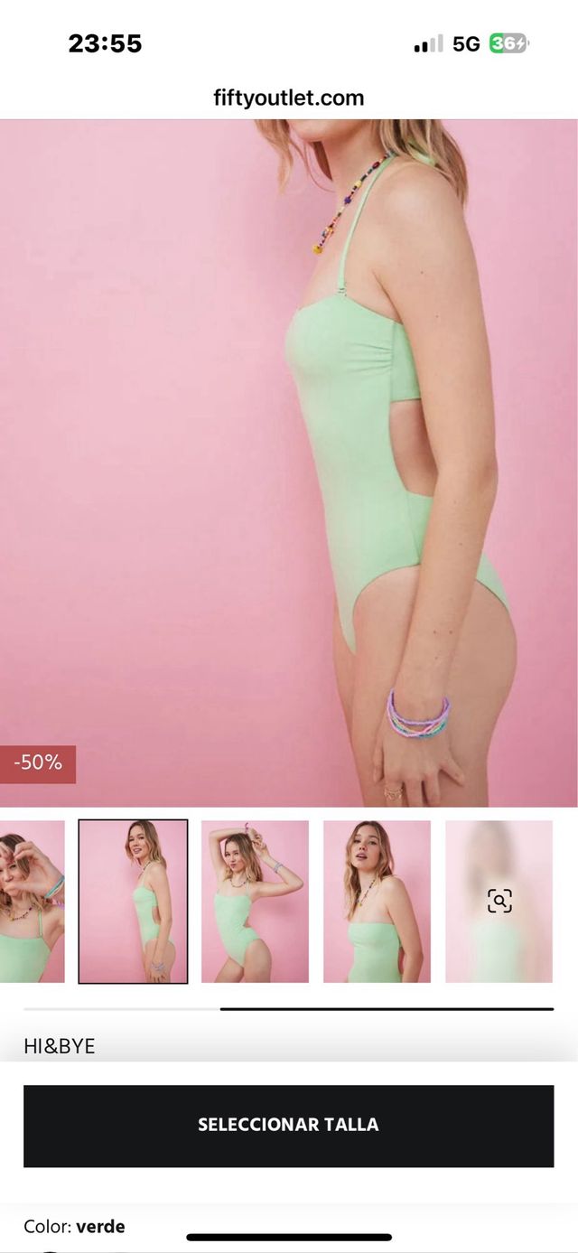 Bañador Hi&Bye verde - T. única