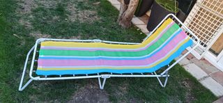 Tumbona plegable multicolor