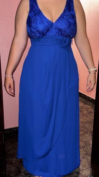 Vestido azul boda talla L