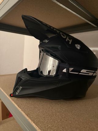 Casco AIROH + gafas LS2