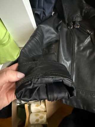 Chaqueta cuero AllSaints negra M
