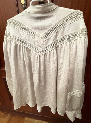 Blusa Zara blanca boho