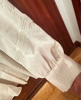 Blusa Zara blanca boho