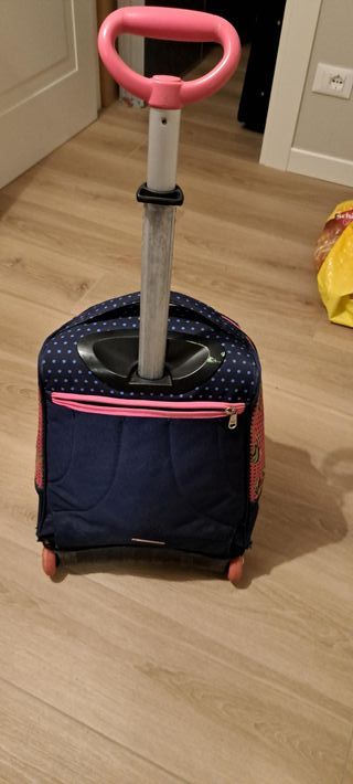 Zaino SEVEN trolley blu e rosa