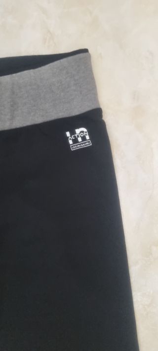 Leggings 3/4 neri e grigi