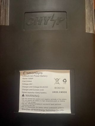 Batería SmartGyro 48V 15Ah