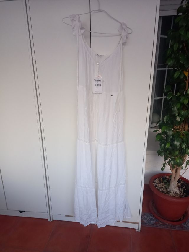 Vestido Green Coast blanco - Talla S