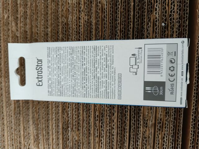 Cable audio Extrastar 30cm