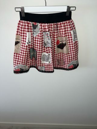 Minifalda roja y blanca - Temática cocina