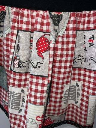 Minifalda roja y blanca - Temática cocina