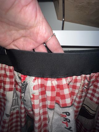 Minifalda roja y blanca - Temática cocina