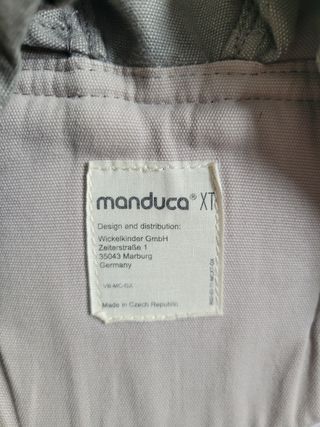 Manduca portabebés gris