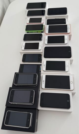 Colección iPhone completa 2G–SE 2020 - exclusivo
