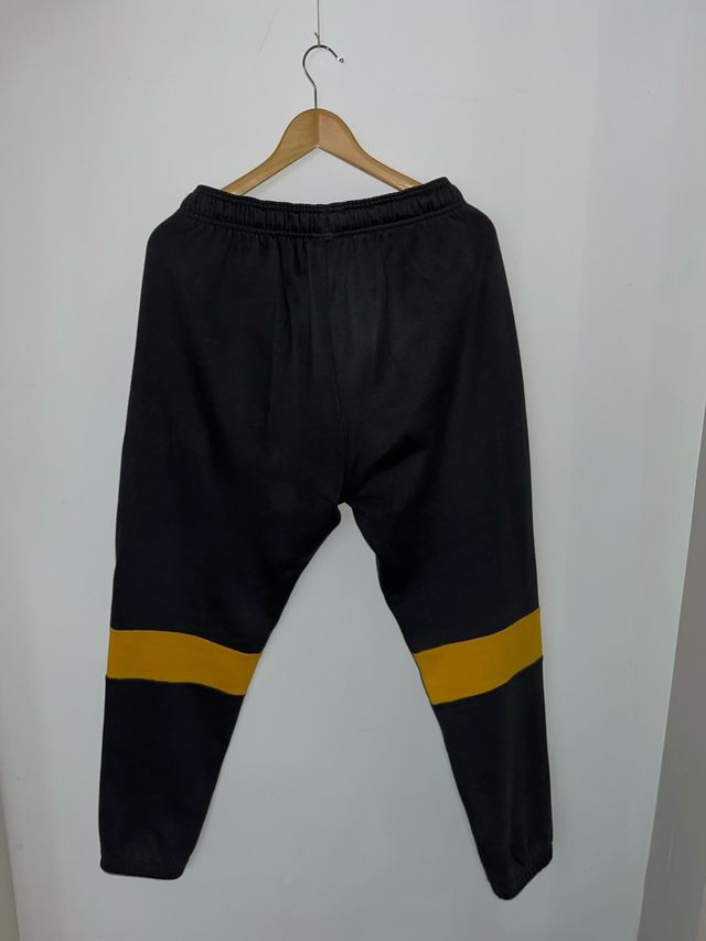 Adidas Pantalones Chándal Negro-Amarillo