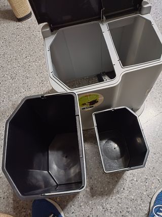 Cubo basura Curver 15L+6L