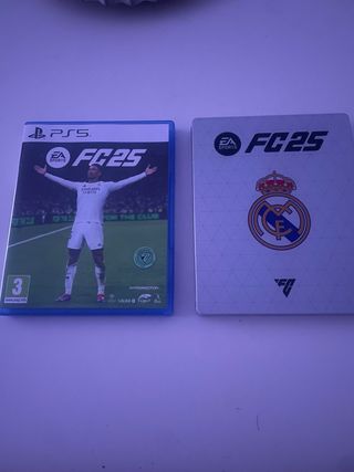 FIFA 25 (PS5) + funda Real Madrid