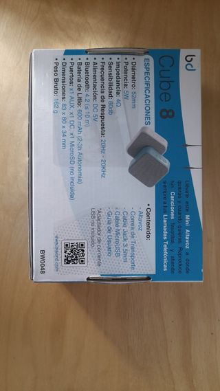 Altavoz Bluetooth Cube 8 5W