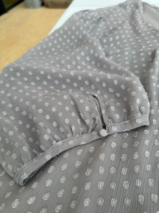 Blusa ikebana gris - talla 58/60