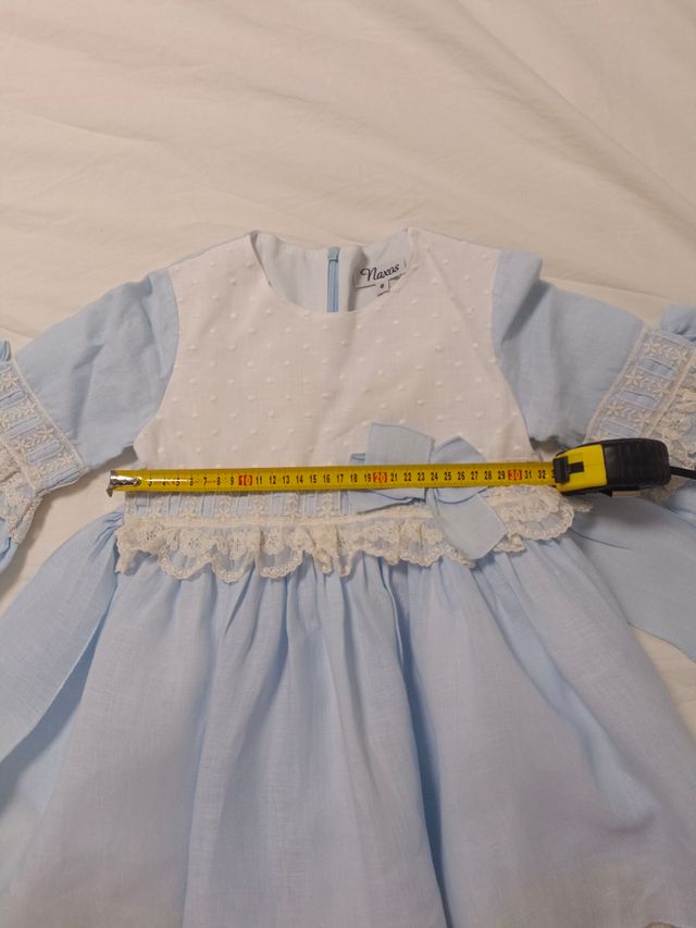 Vestido niña ceremonia azul claro