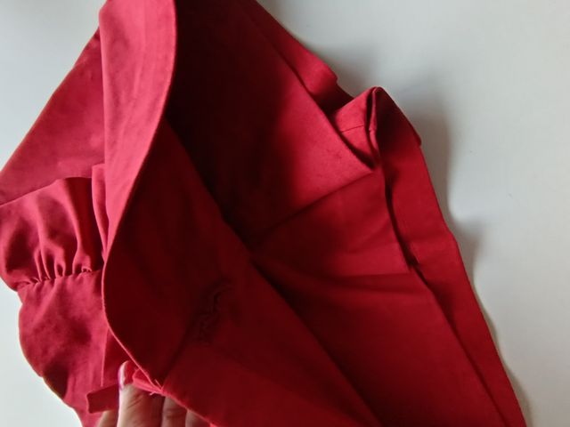 Falda pantalón ante roja Zara