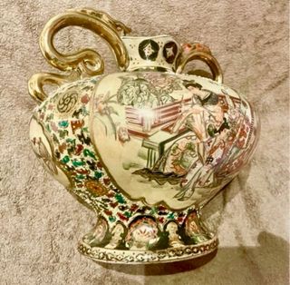 Jarrón Chino Vintage, Siglo XIX con sello original