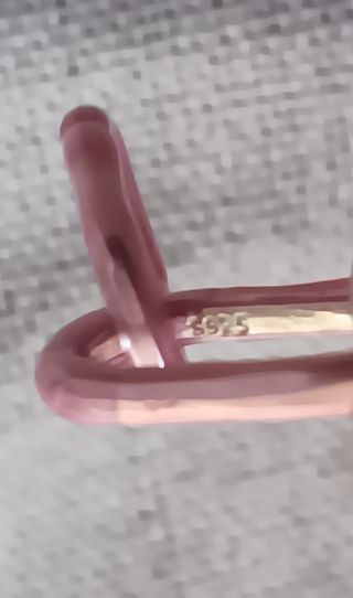 Conector pulsera plata y esmalte.No negociable