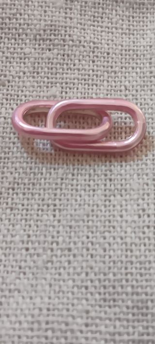 Conector pulsera plata y esmalte.No negociable