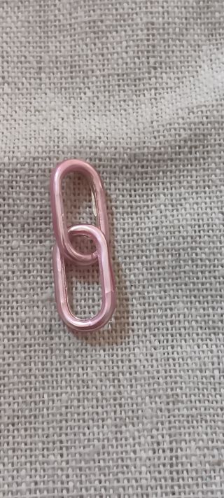 Conector pulsera plata y esmalte.No negociable