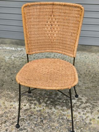 4 Sillas mimbre vintage
